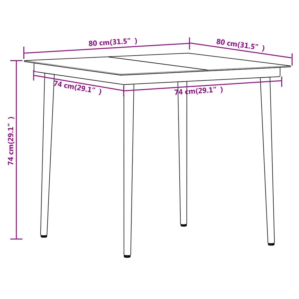 vidaXL 3/5/7 Piece Patio Dining Set