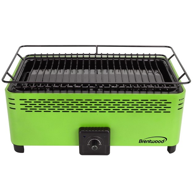 Brentwood Bbf 31g Non stick Smokeless Portable Bbq Green