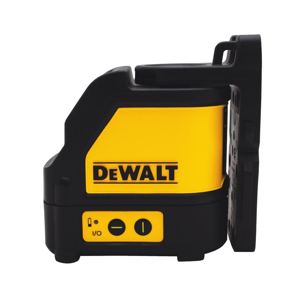 DEWALT 100 ft. Green Self-Leveling Cross Line Laser Level with (3) AA Batteries & Case DW088CG