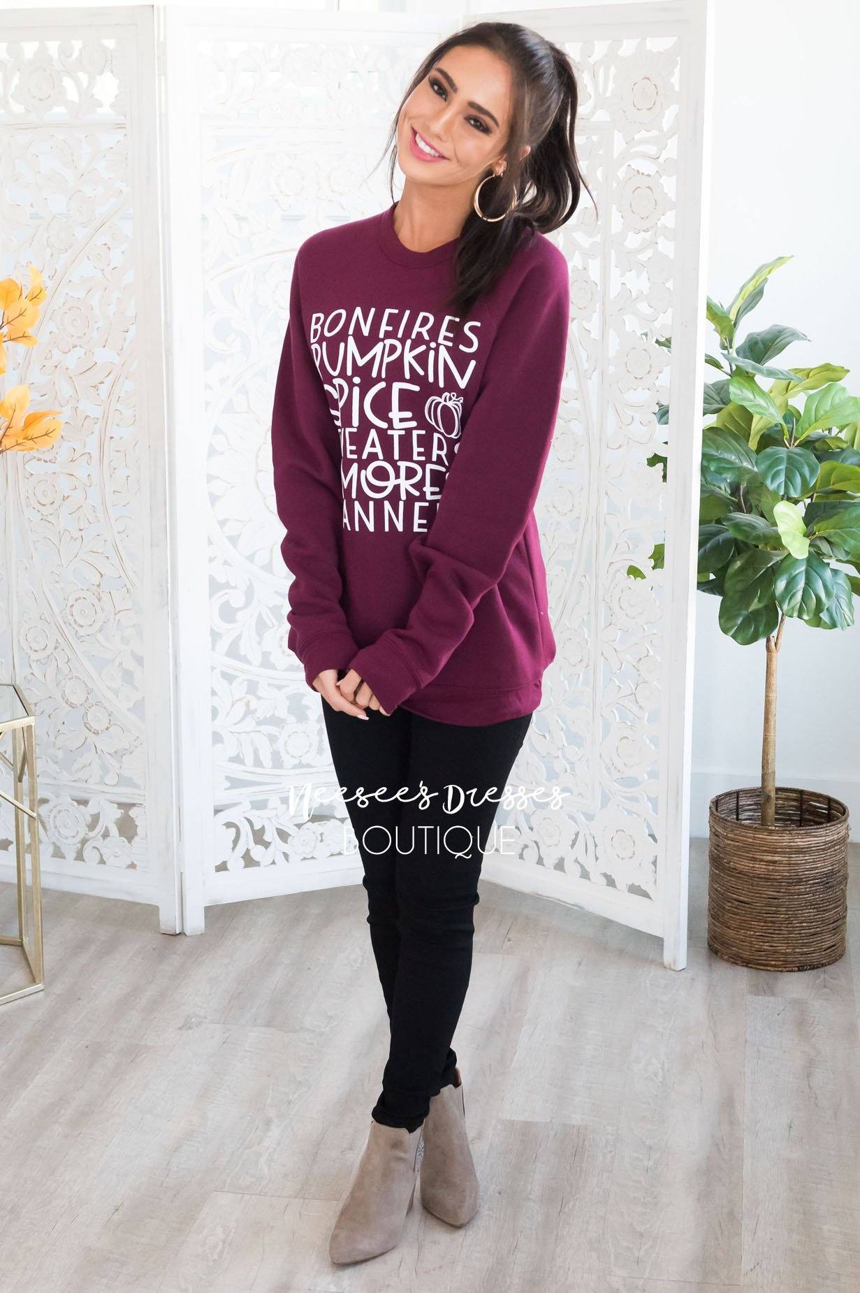 It's All About Fall Modest Sweatshirt