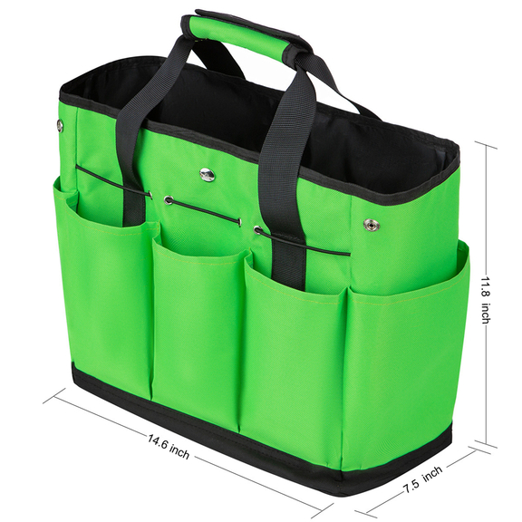 MUKA Garden Tool Tote Bag with 8 Pockets  Tool Kit...