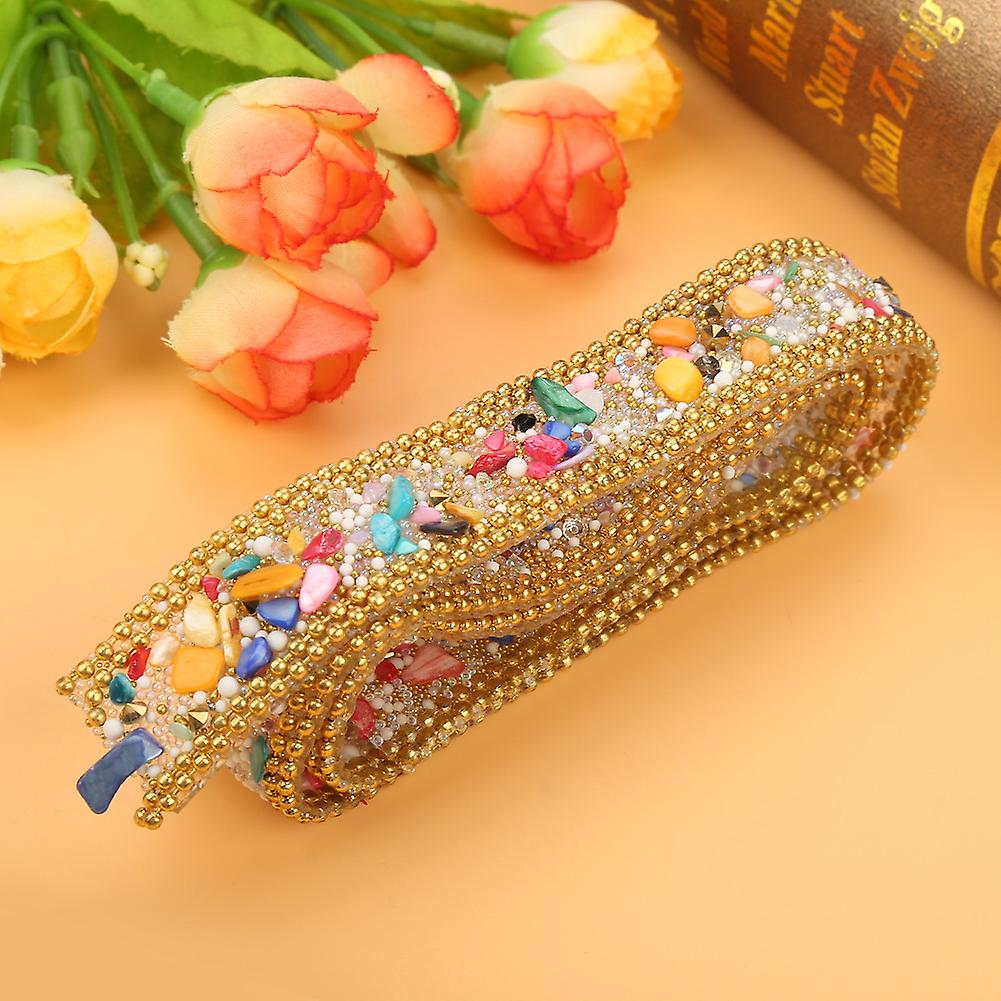 100*2cm Rhinestone Ribbon Sparkle Small Diamond Wrap Roll Decoration (#03)