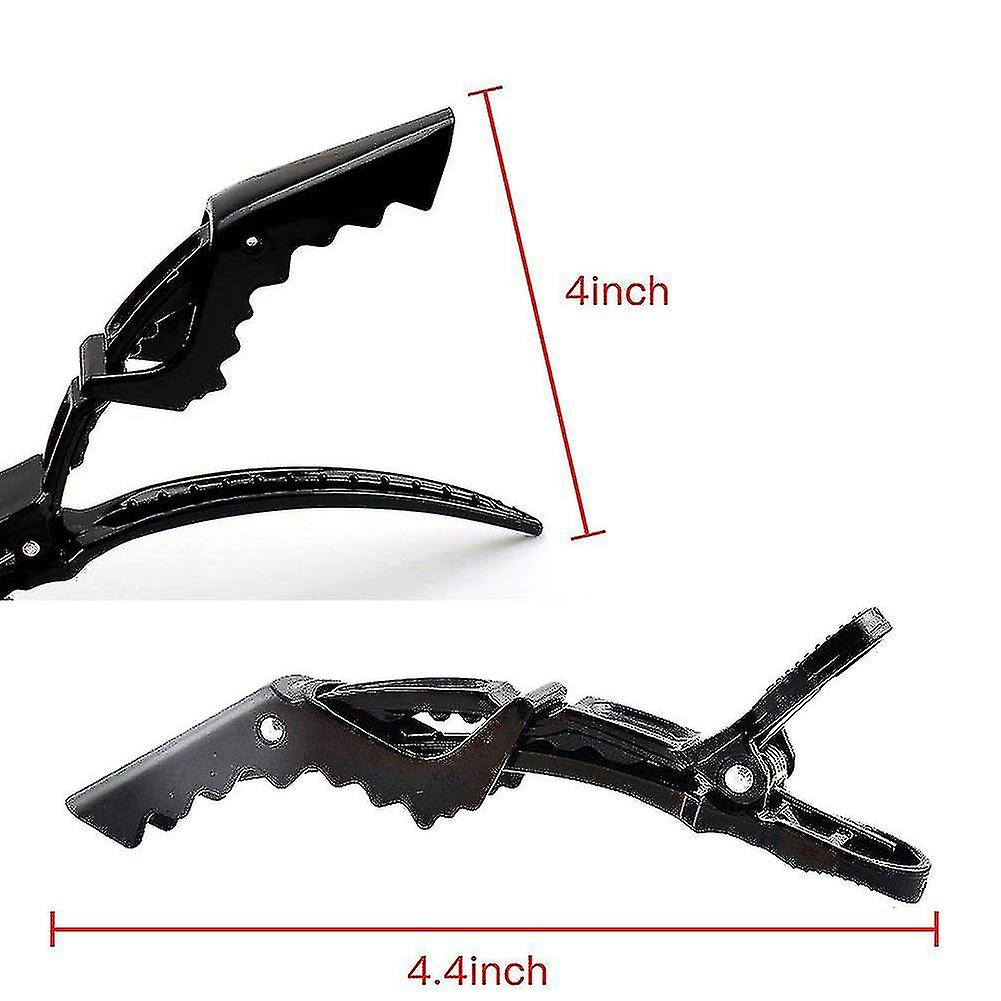 Crocodile Hair Clips Alligator Hair Clips Professional Salon Styling Hair Clips For Women And Girls (16pcs， Black)