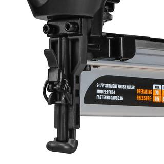 Freeman Pneumatic 16-Gauge 2-12 in. Straight Finish Nailer PFN64