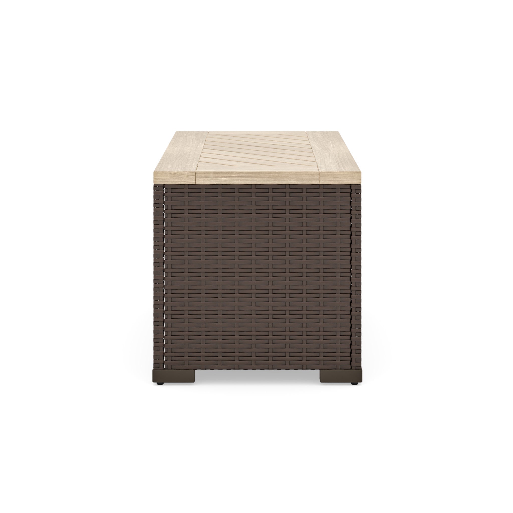 Palm Springs Brown Outdoor Storage Table