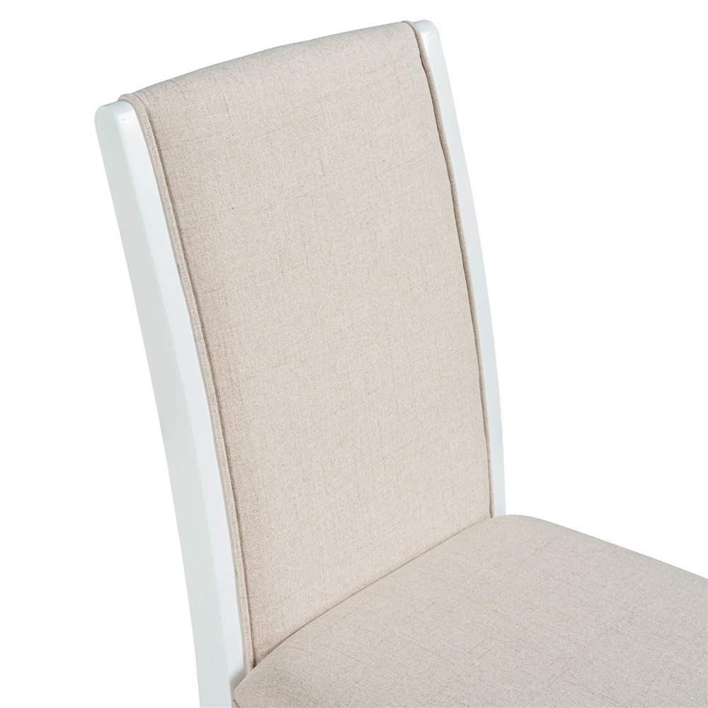 Upholstered Tufted Armless Dining Chair Set of 4