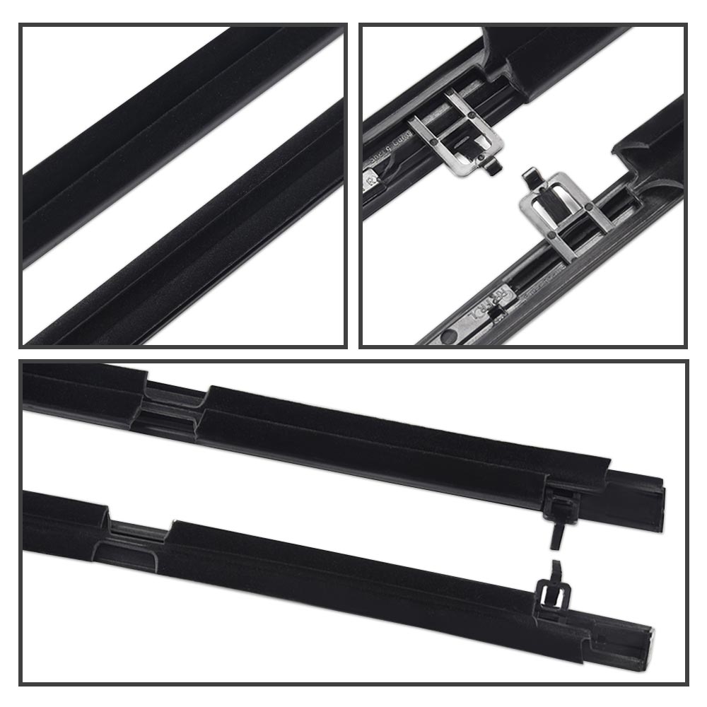 G-Plus Weatherstrip Window Seal Fit for 2006-2011 Honda Civic Outside Trim Seal Belt Black 4Pcs