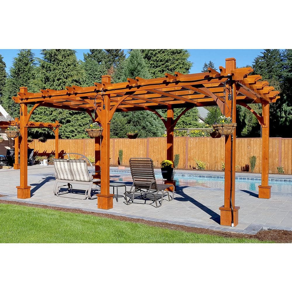 Outdoor Living Today Breeze 12 ft. x 20 ft. Cedar Pergola BZ1220