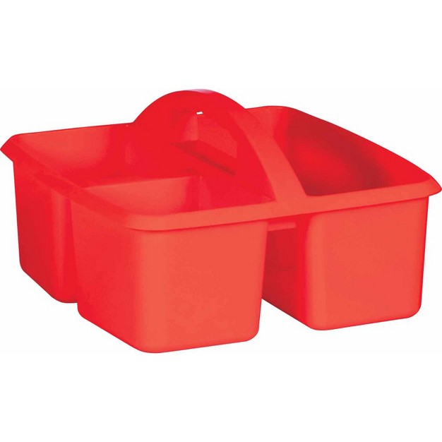 Teacher Created Resources Red Plastic Storage Caddy Pack Of 6