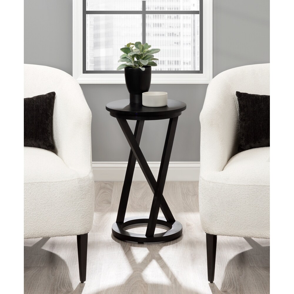 Kate and Laurel Aja Modern Wood Accent Table