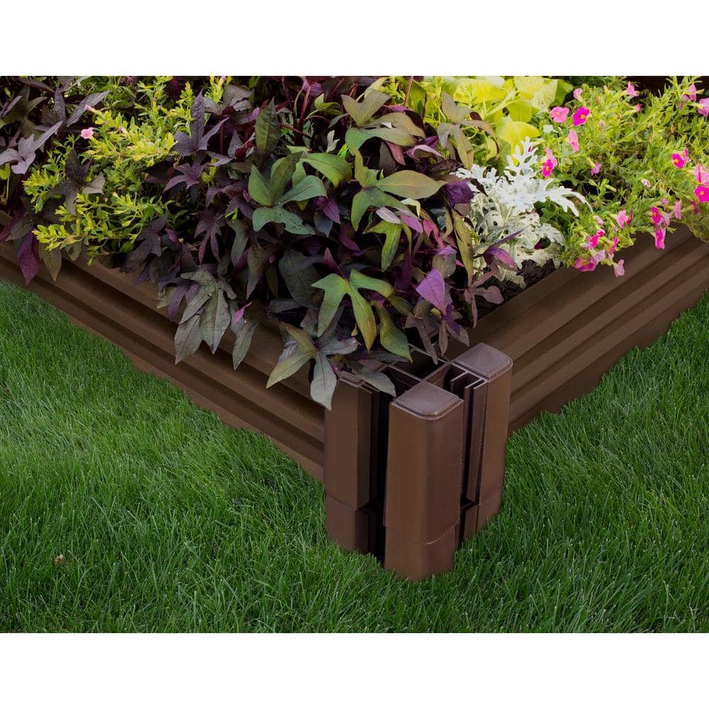 Master Mark 2 ft. x 4 ft. Plastic Raised Garden Bed Kit With Sides 99566