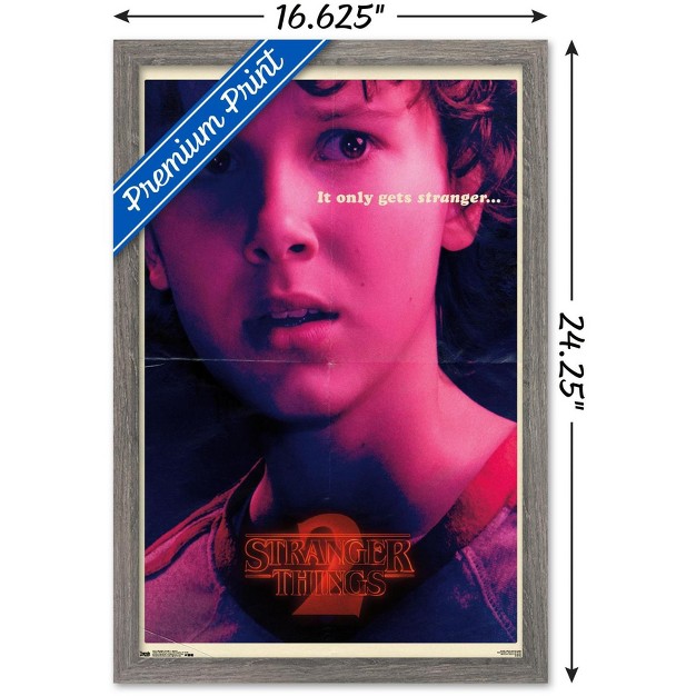 Trends International Netflix Stranger Things Season 2 Eleven Framed Wall Poster Prints