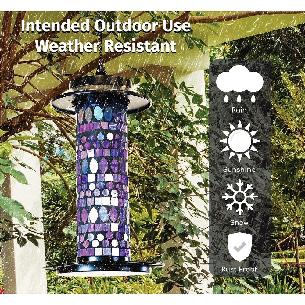 Amethyst bird feeder