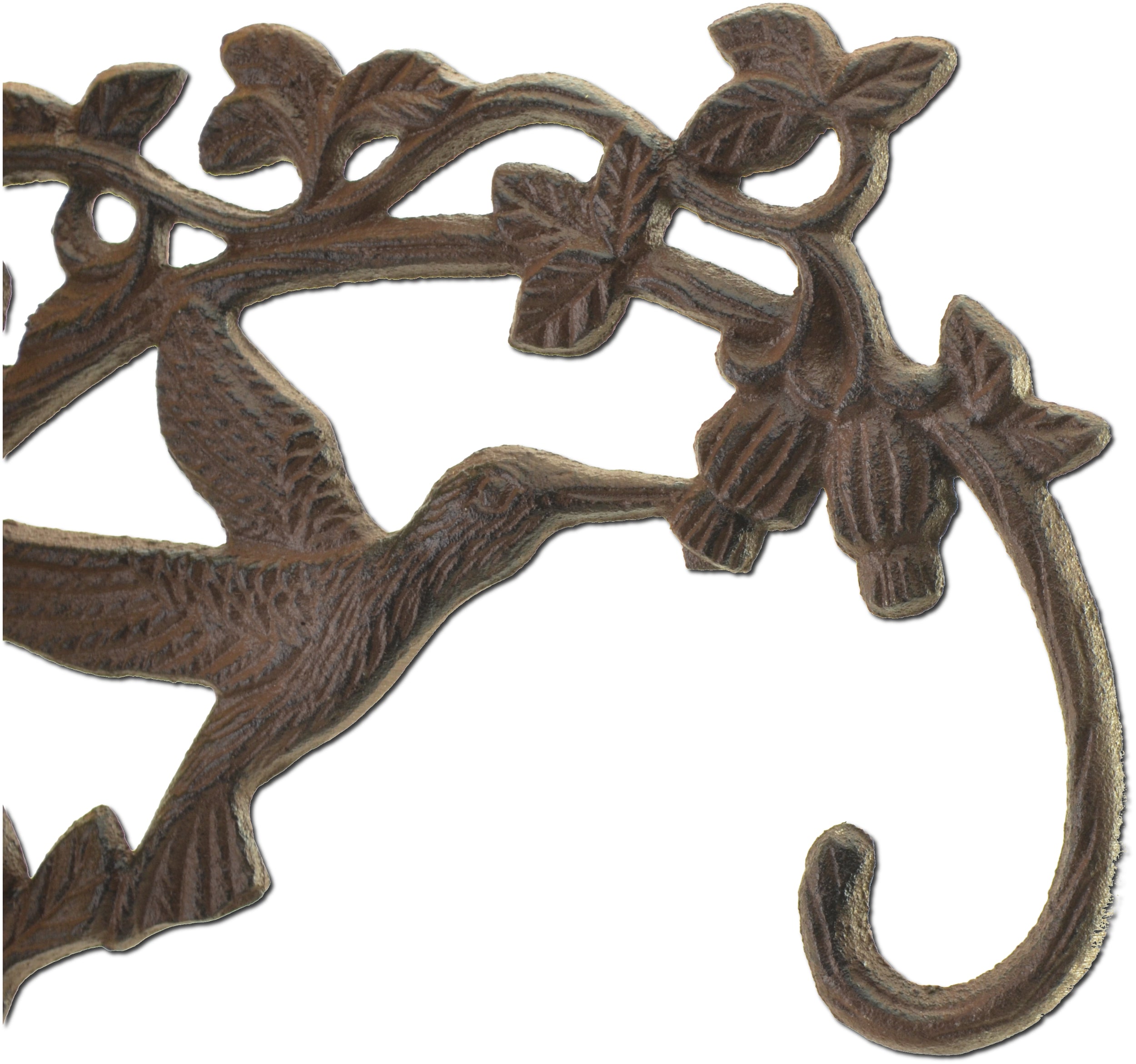 Decorative Cast Iron Plant Hanger - Hummingbird - 7.5