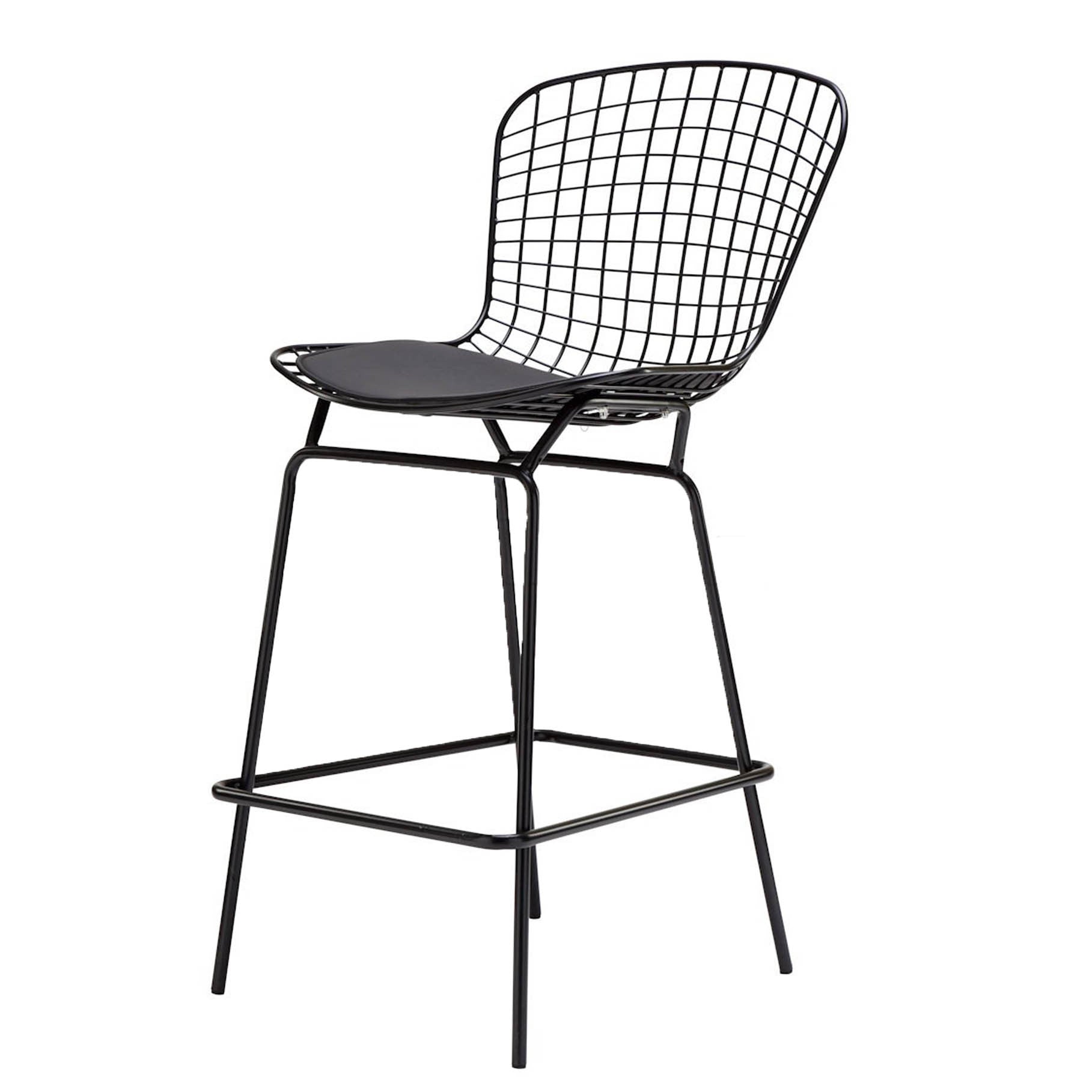 Wire Bar Stool & Cushion Mc-020Q-B/Bp8601