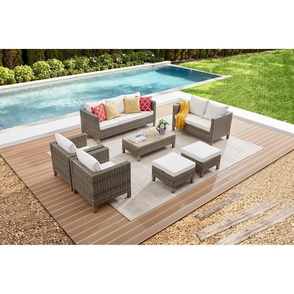 7 Piece Sectional Seating Group with Cushions