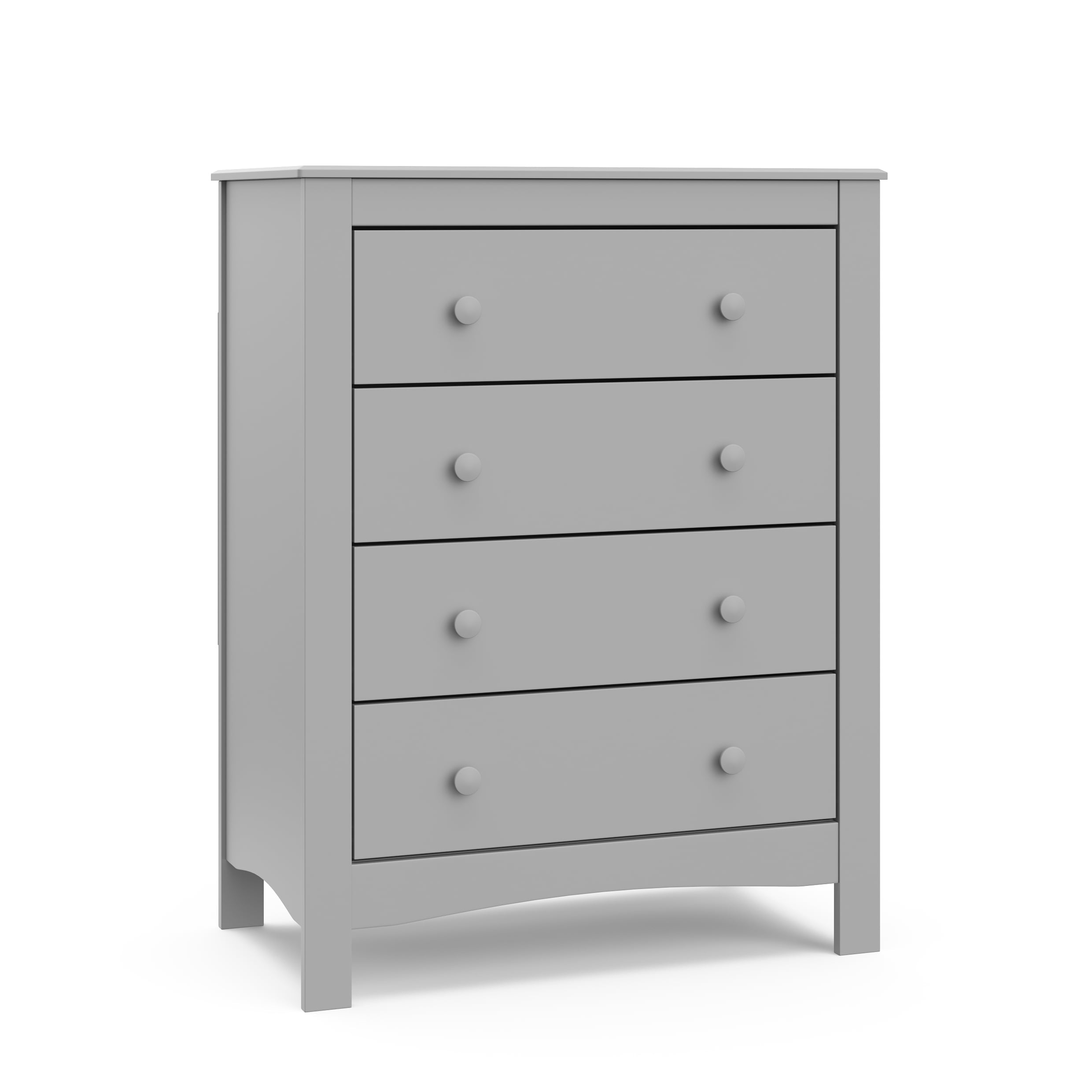 Graco Noah 4 Drawer Modern Vertical Dresser, Pebble Gray