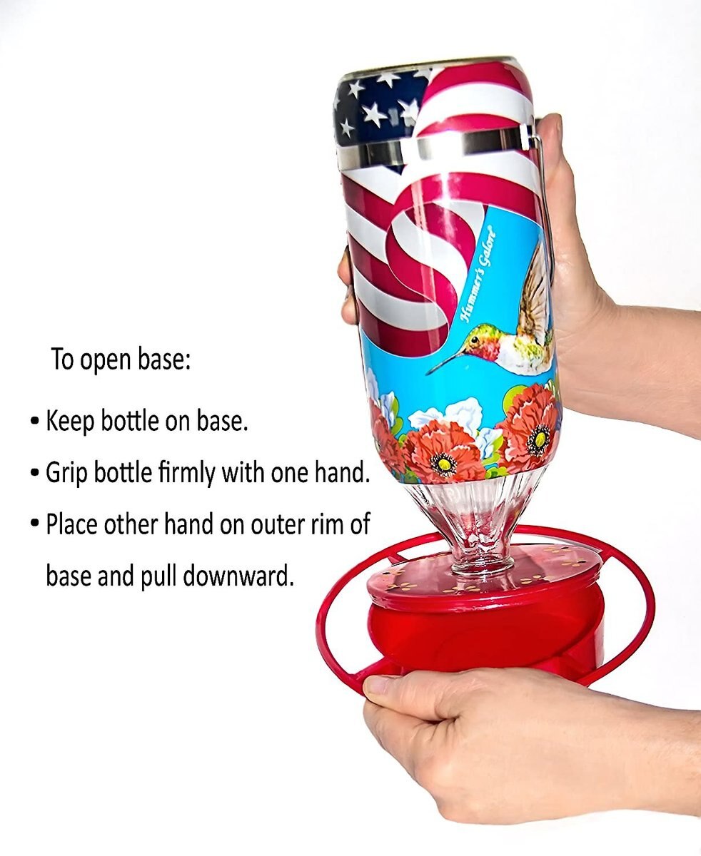 Hummer's Galore All American Flag Design Hummingbird Feeder