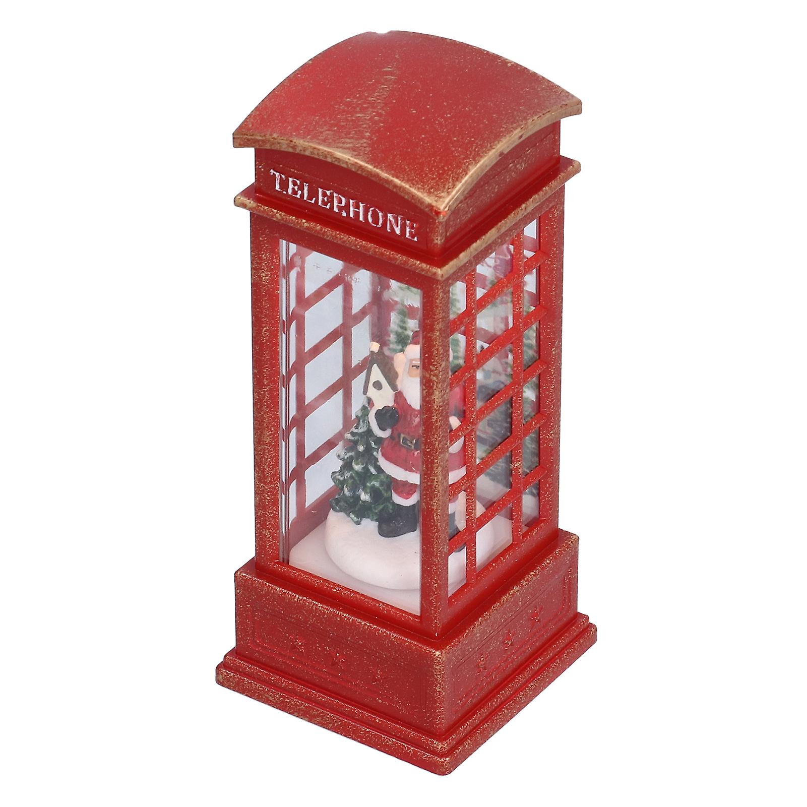 Christmas Decorative Lantern Christmas Table Night Light Lighted Snow Globe Lanternold Man