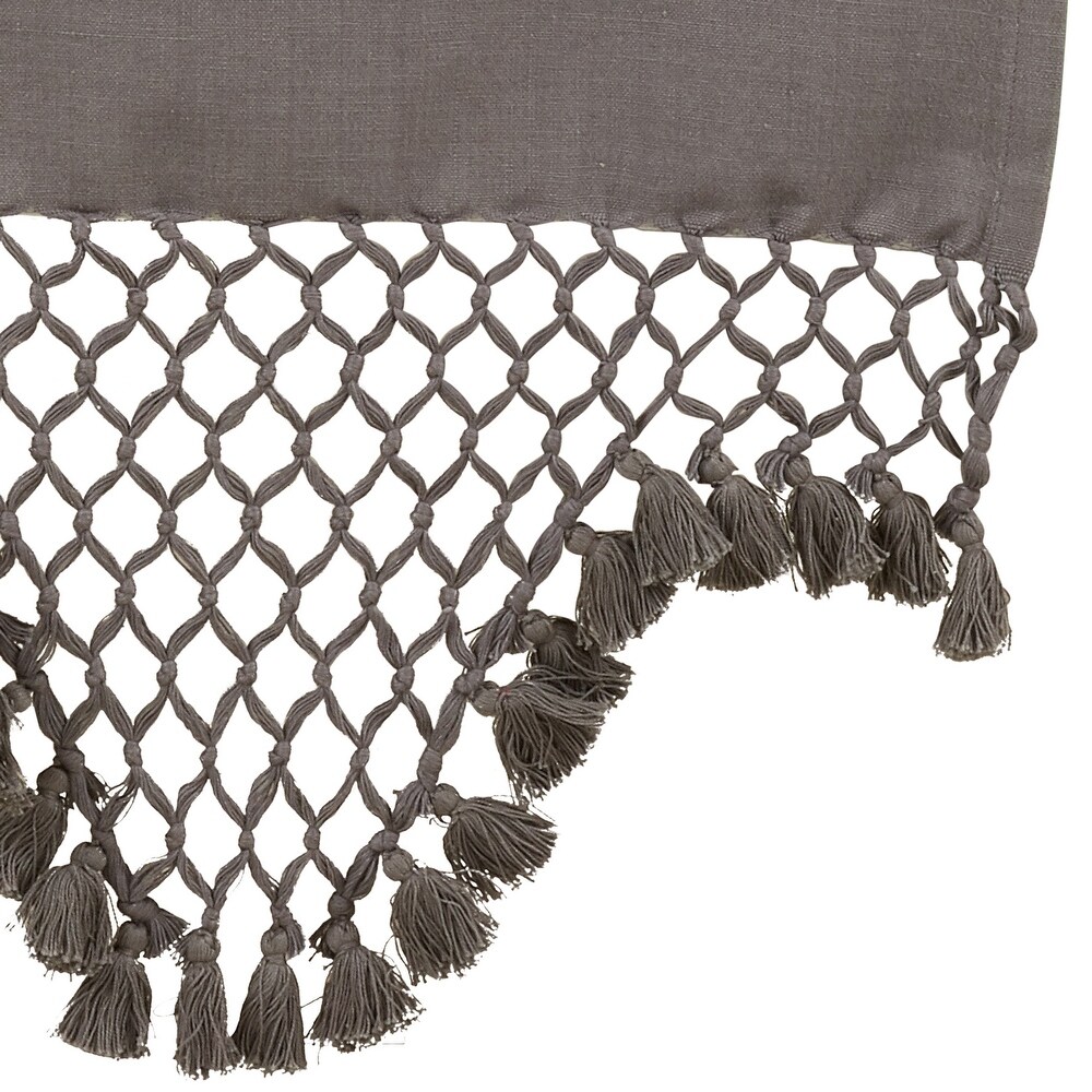 Braided Table Runner With Tassel Design   16\