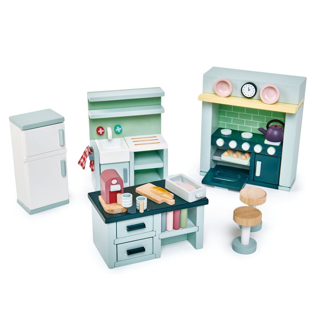 Dolls House Kitchen Wooden Furniture by Tender Leaf Toys