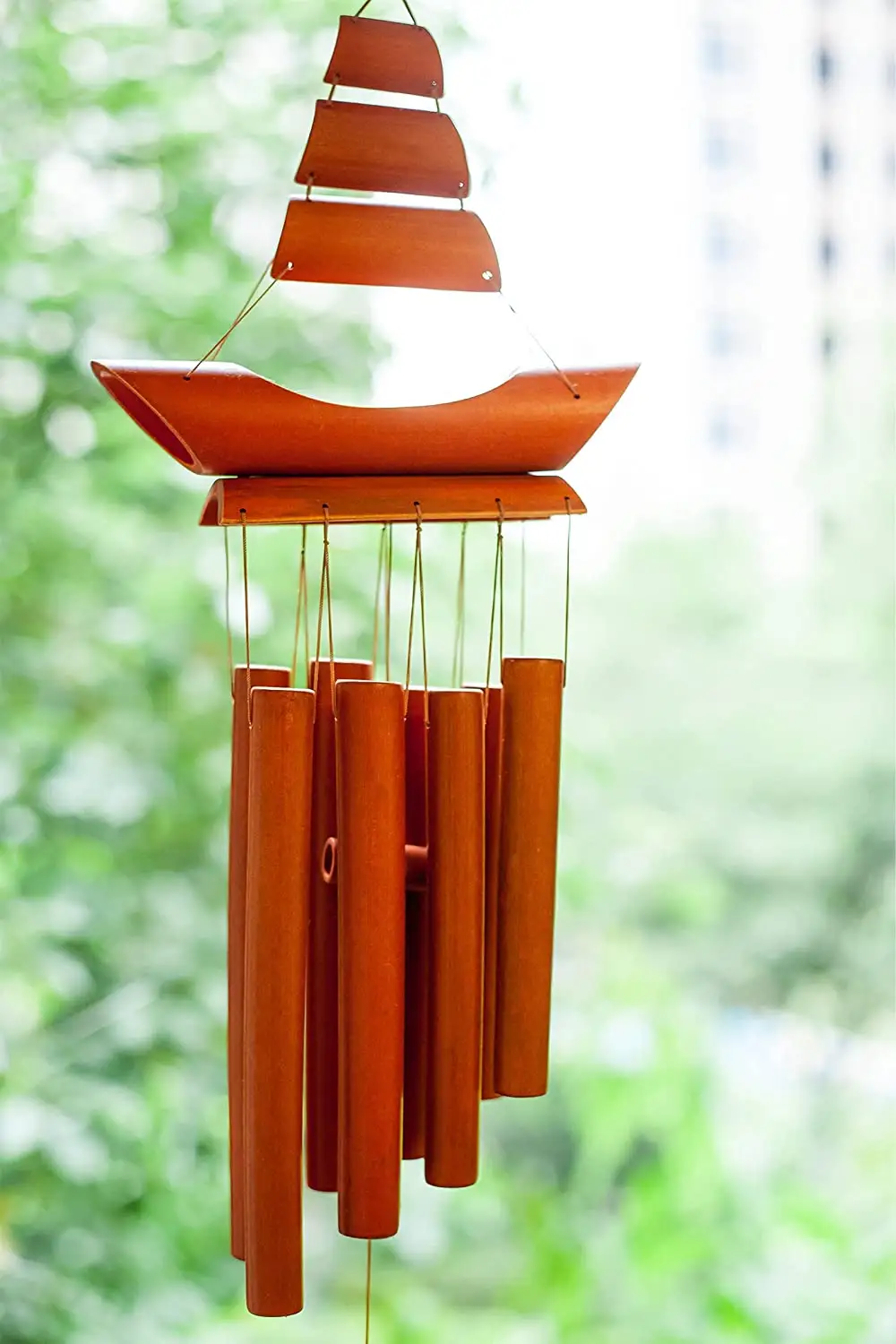 Clearance Garden Yard Home Decor Gift Bamboo Wind Chimes Sympathy Greif Memorial  with Melody Deep Tone