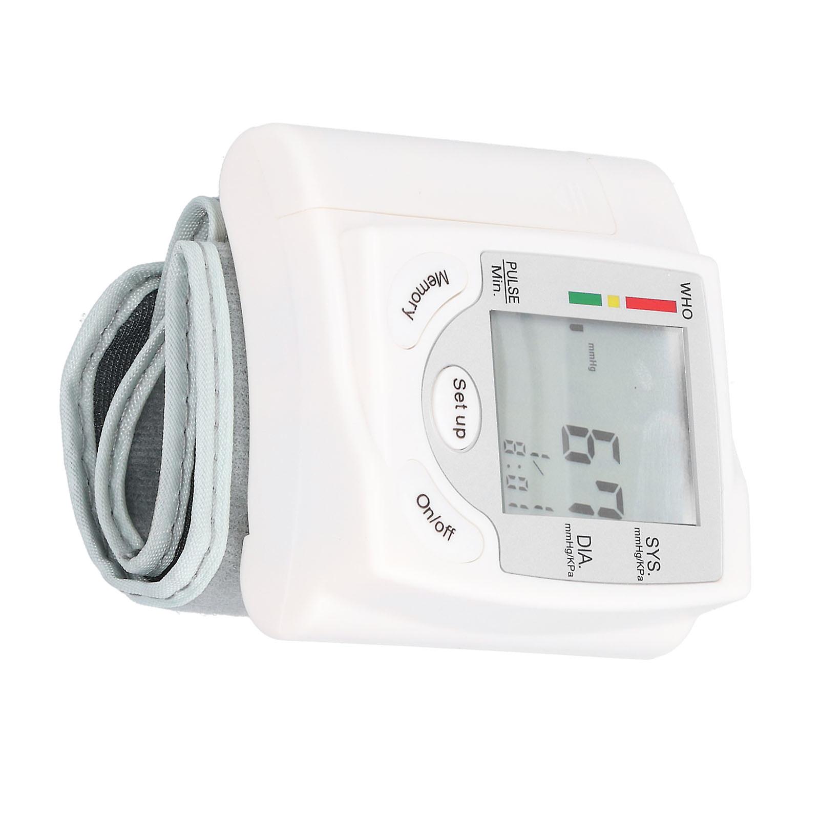 Wrist Blood Pressure Monitor Automatic Digital Lcd Display Pulse Meter Measure Devicehq806