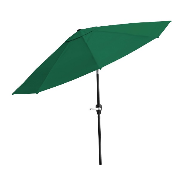 Nature Spring 10 x27 Auto tilt Hand crank Patio Umbrella Hunter Green Color