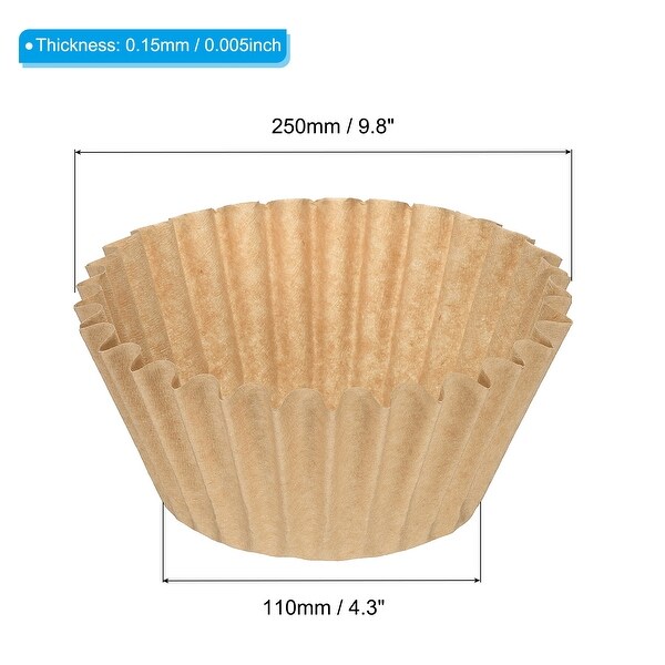 3-4 Cup Basket Coffee Filters Coffee Paper 9.8x4.3 Inch Drip Coffee Pack of 100