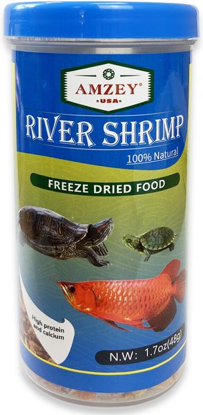 Amzey River Shrimp Freeze-Dried Turtle and Fish Food