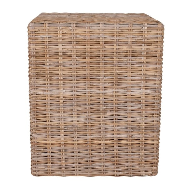 Natural Rattan Cube Table