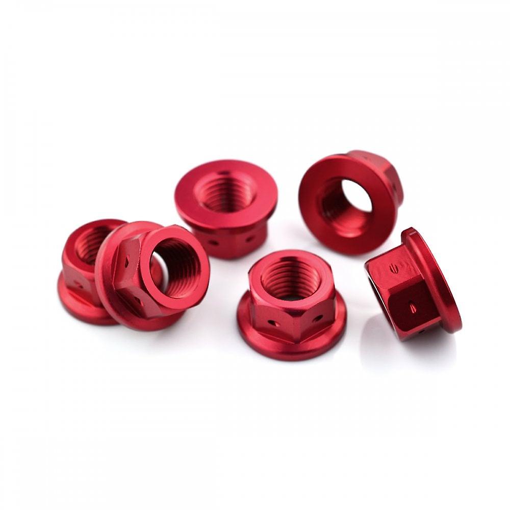 Racebolt Suzuki GSR750 2011-2016 Aluminium Rear Sprocket Nut Kit Drilled For Lockwire Red