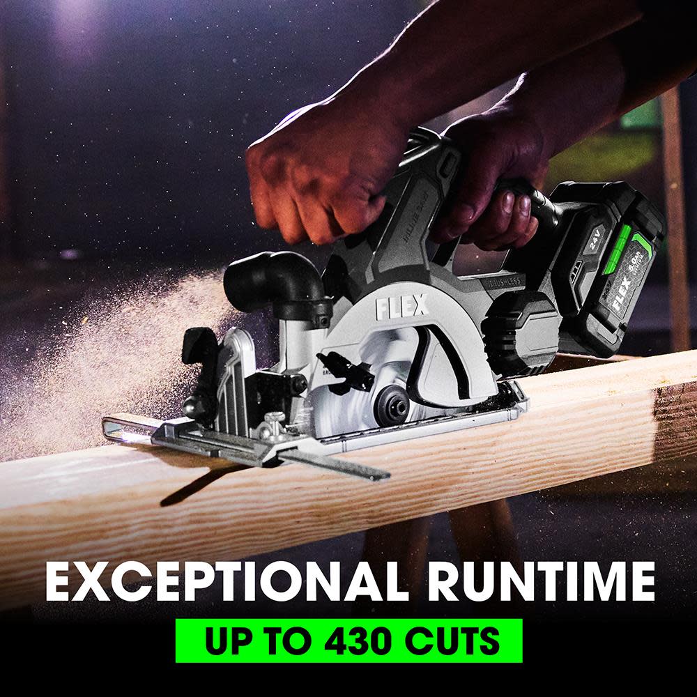 24V 6-1/2-In In-Line Circular Saw Kit ;