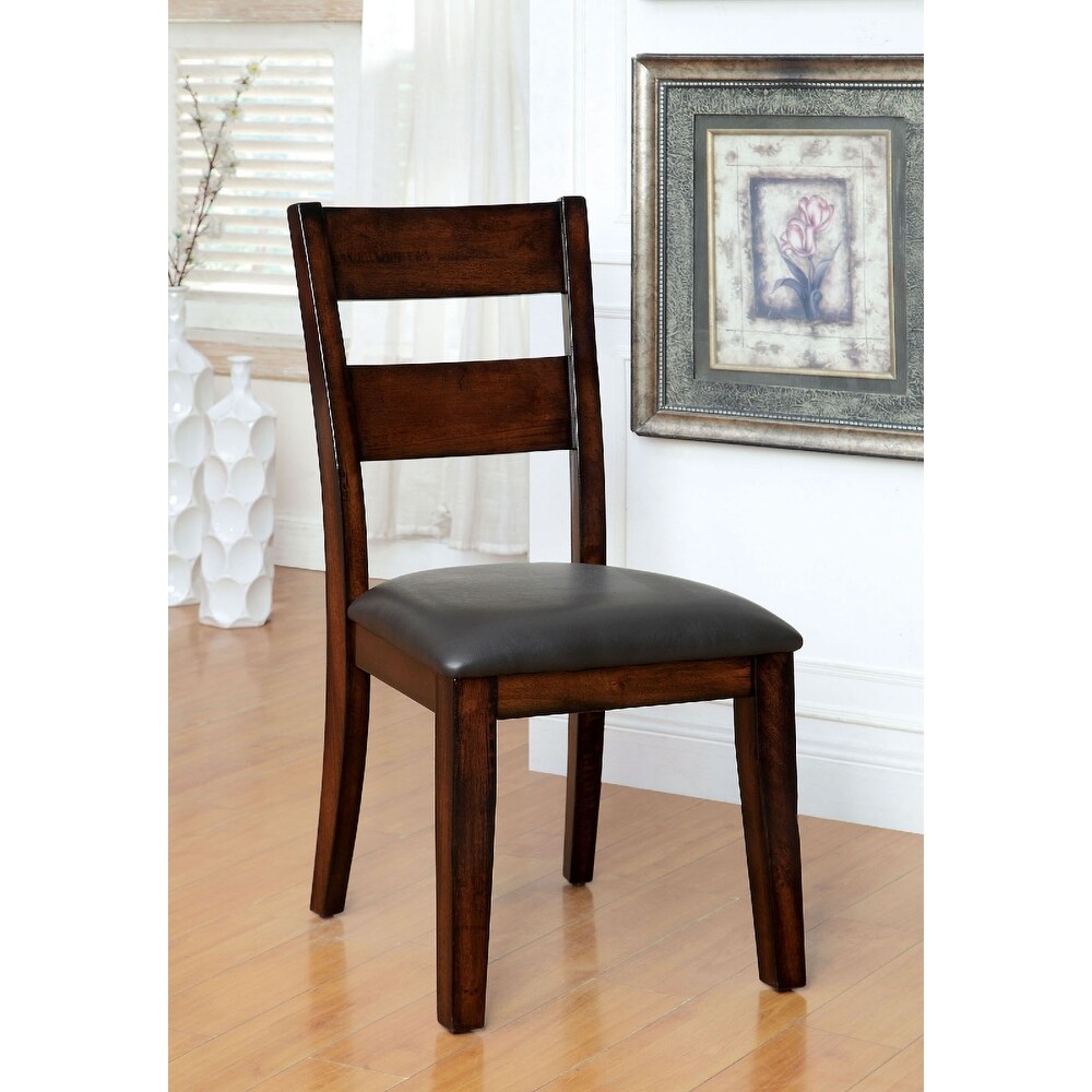 Set of 2 Dining Chair in Dark Cherry