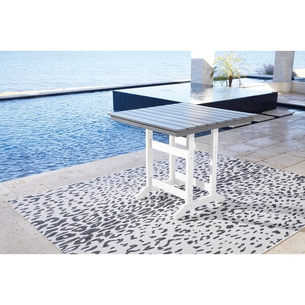 Signature Design by Ashley Transville Outdoor Poly All Weather Counter Height Dining Table