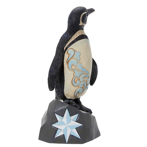 Jim Shore Galapagos Penguin One Figurine 6 Inches Animal Planet 6010944 Polyresin Black