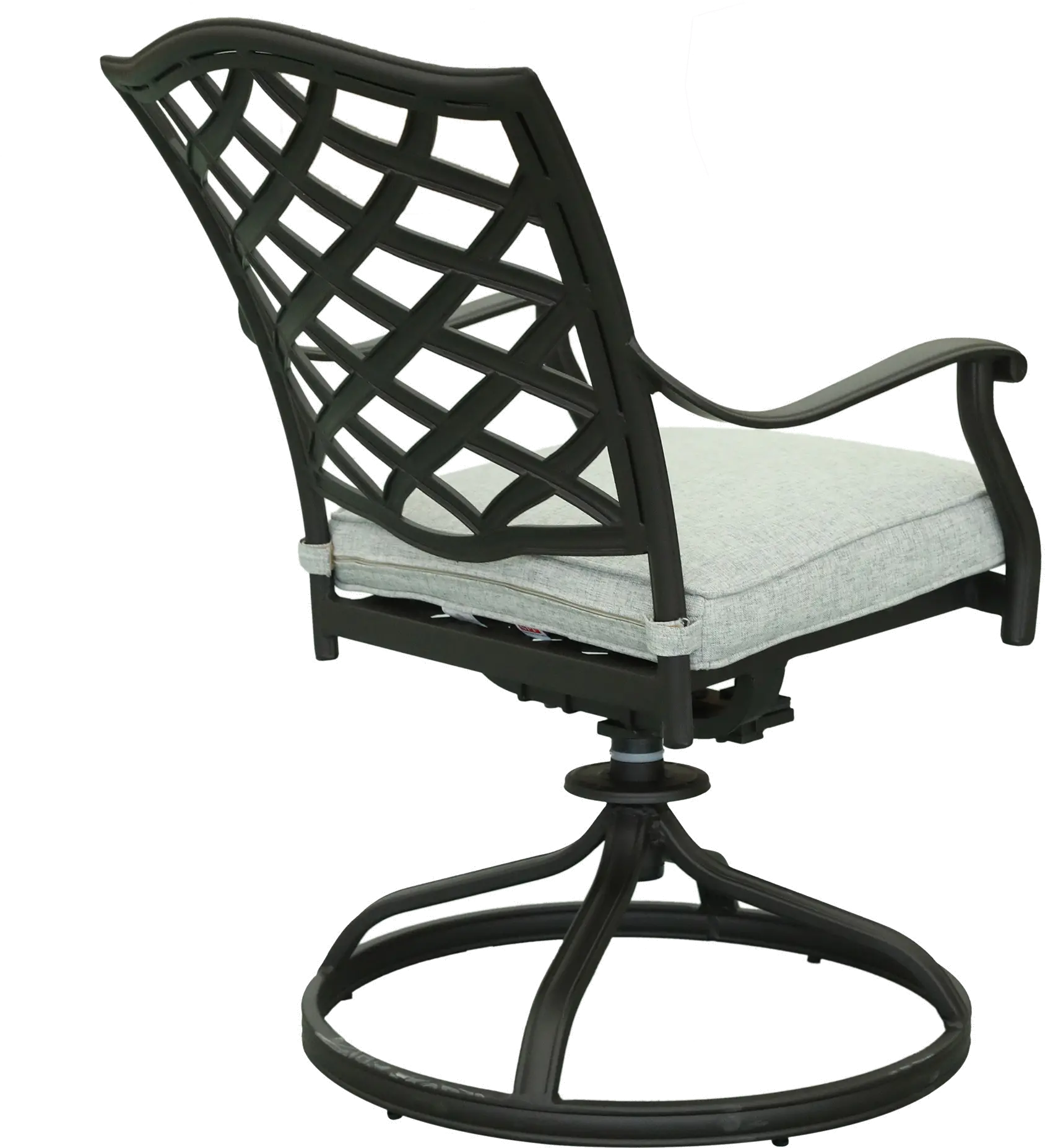 Gray Swivel Chair with Cushion