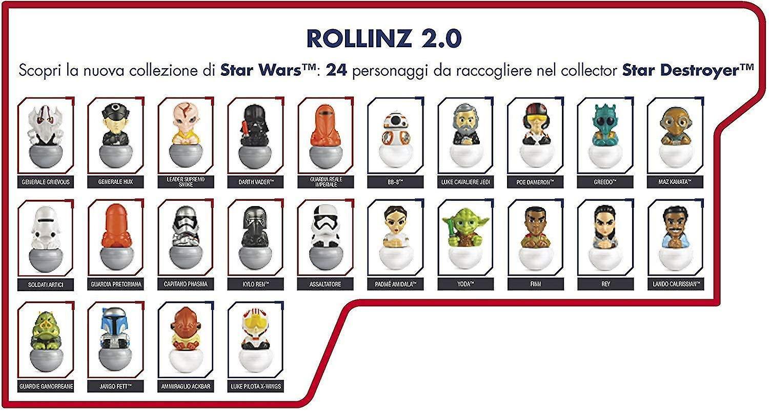 18-Pack Disney Star Wars Rollinz 2.0 Figures Collectible Figures