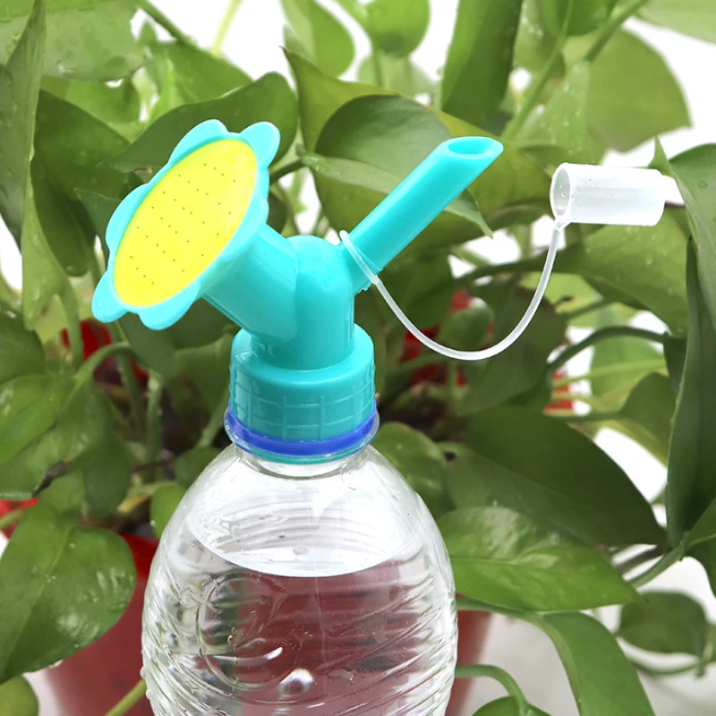 2 In 1 Plastic Sprinkler Nozzle  Bottle Shower Cap Flower Plant Vegetable Watering Device Watering Can Sprinkler