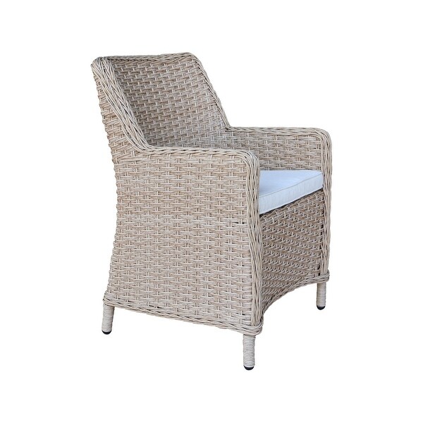 Outdoor Wicker Patio Dining Chair with Cushion