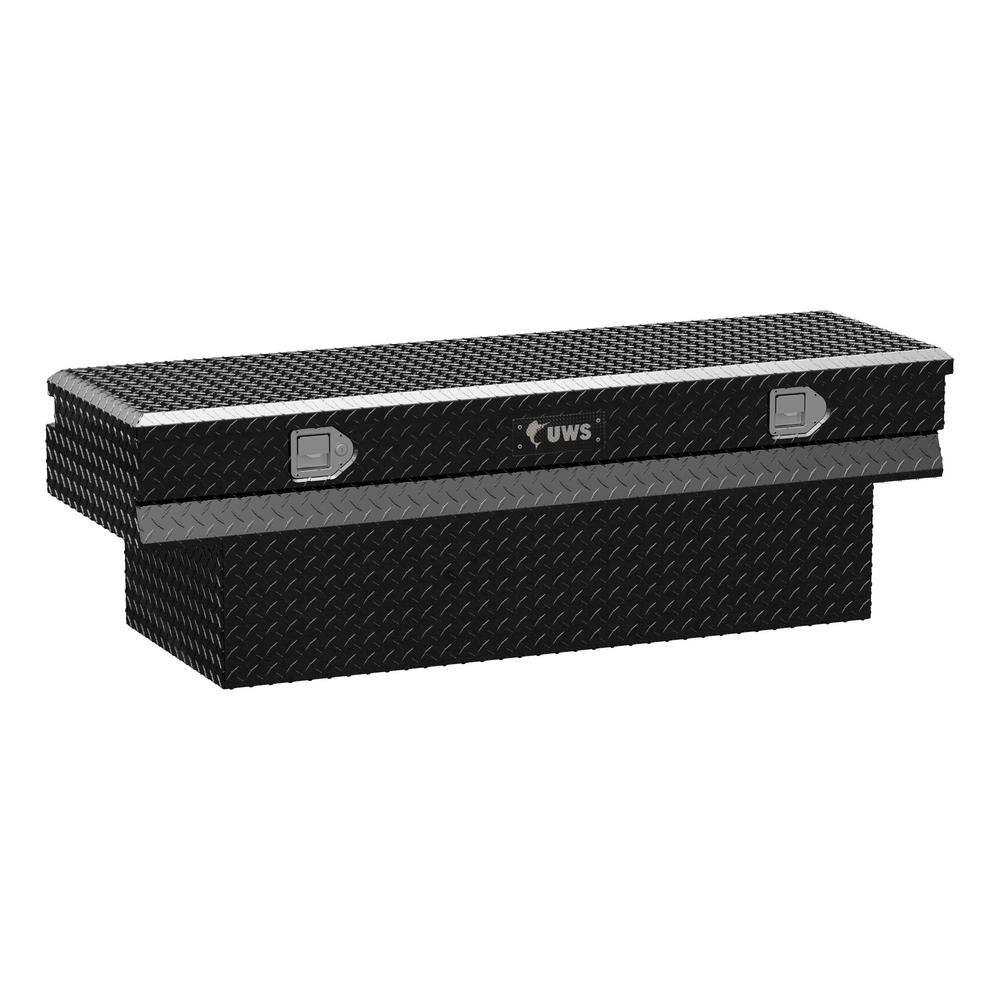 UWS 59.875 in. Gloss Black Aluminum Full Size Crossbed Truck Tool Box TBC-60-N-BLK