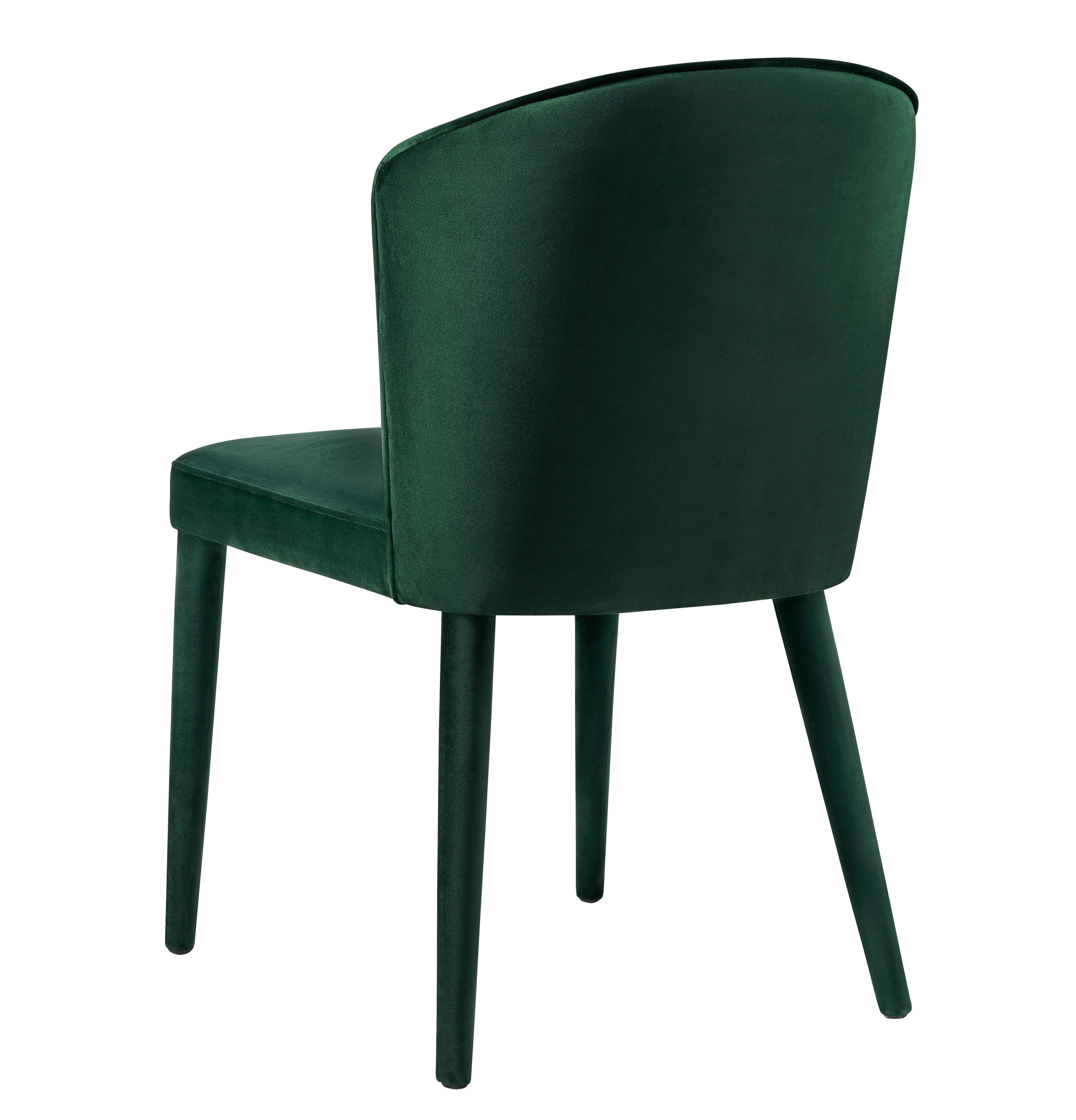 Metropolitan Forest Green Velvet Dining Chair by TOV Furniture