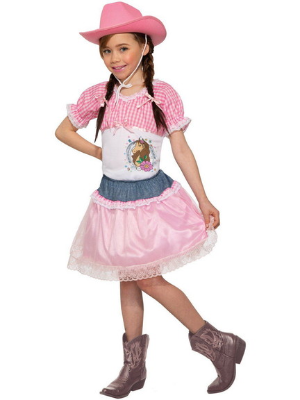 Ruby Slipper Sales 414301 Child Pink Cowgirl Costu...
