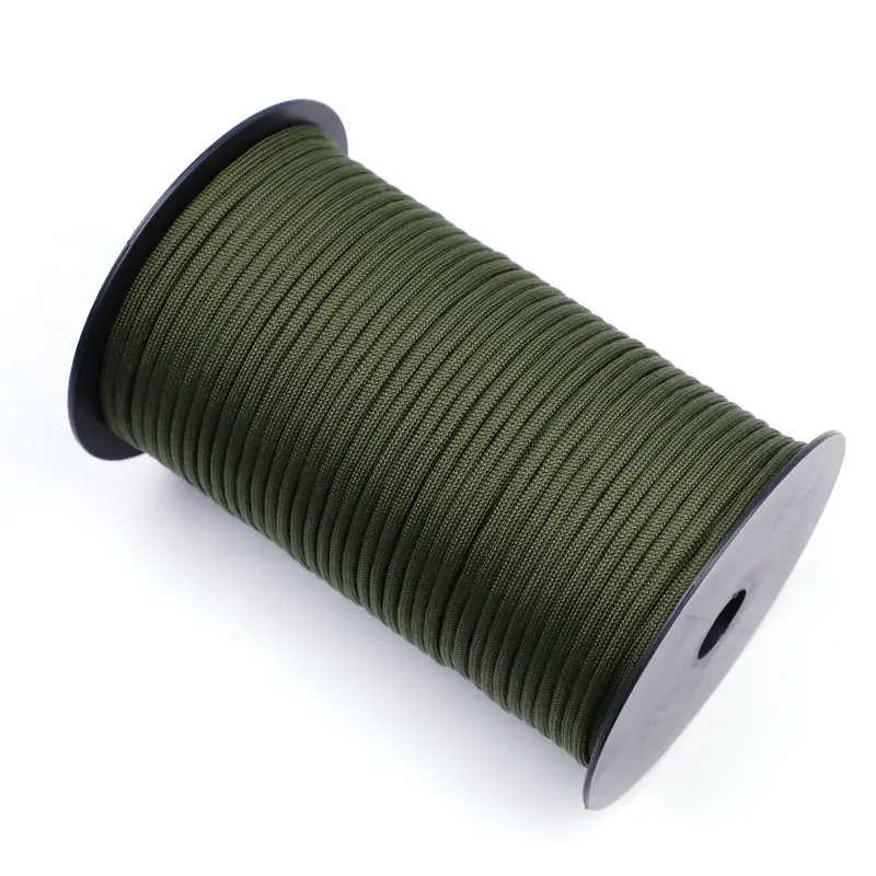 Paracord 4mm 9cores for Camping Climbing Rope  100m spools nylon rope tactical paracord 550