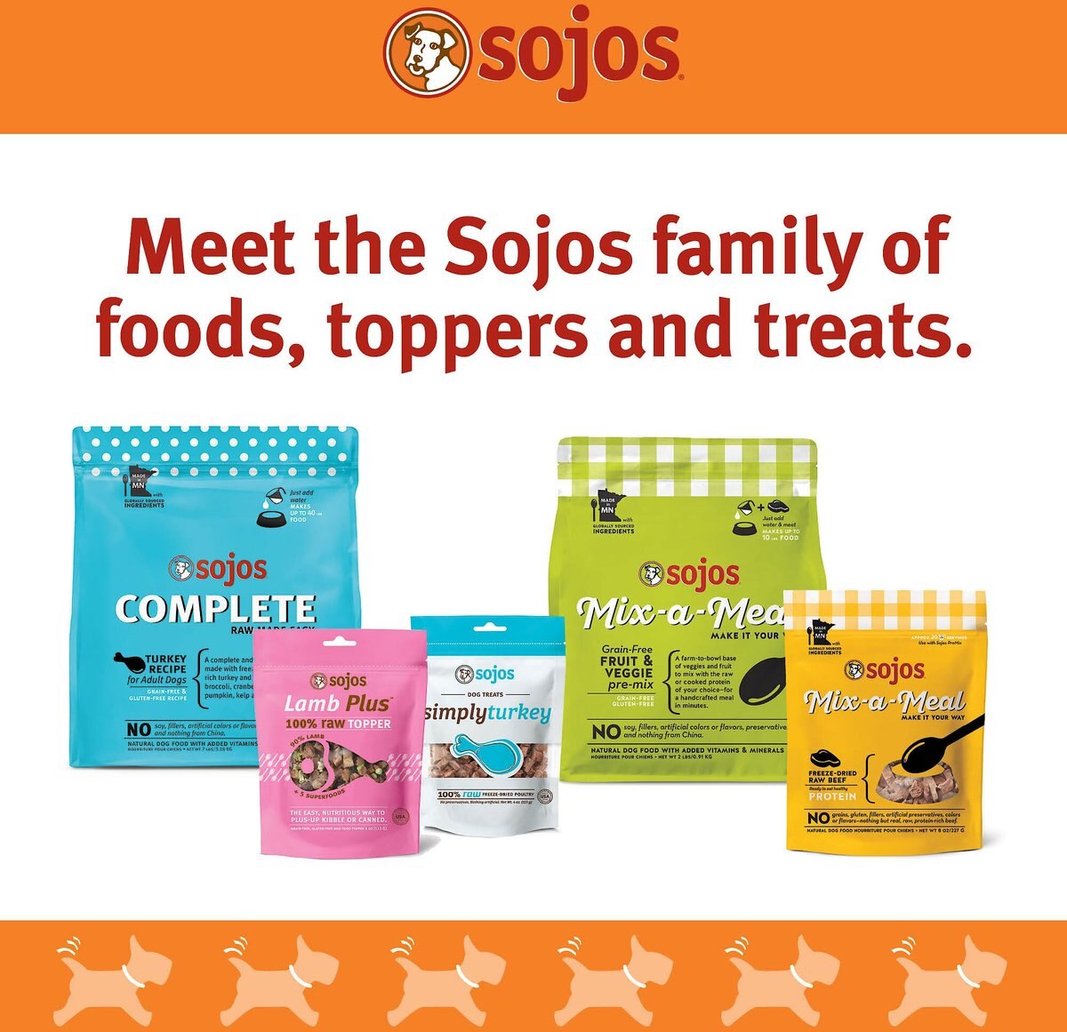 Sojos Simply Beef Freeze-Dried Dog Treats， 4-oz bag