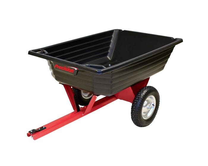 Precision Push and Pull Poly Cart 12 Cubic Feet - LCP1000