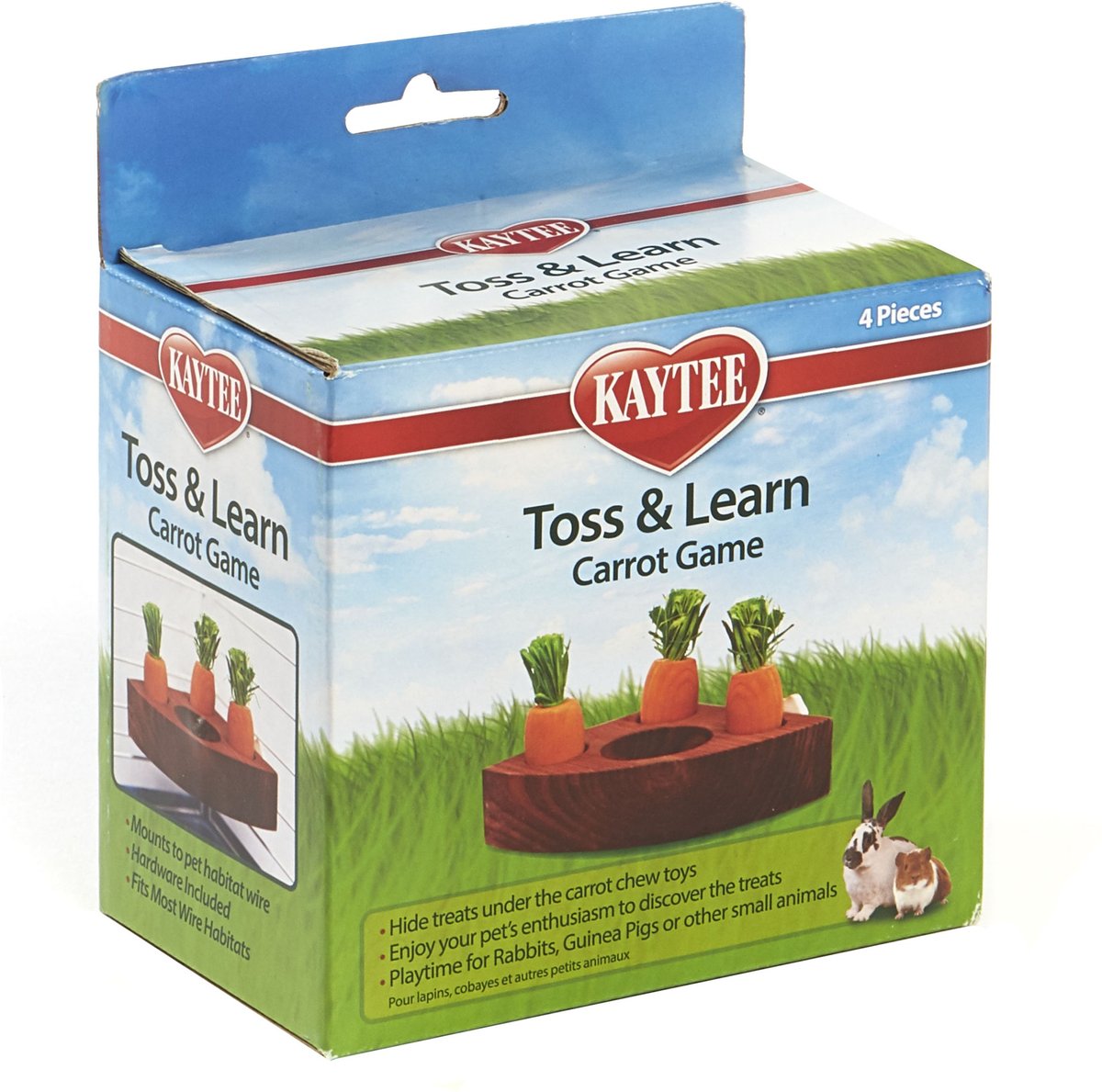 Kaytee Toss and Learn Carrot Game Small Pet Toy