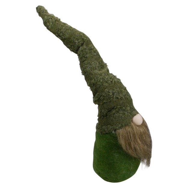 Green Standing Gnome Christmas Figure With Bendable Hat