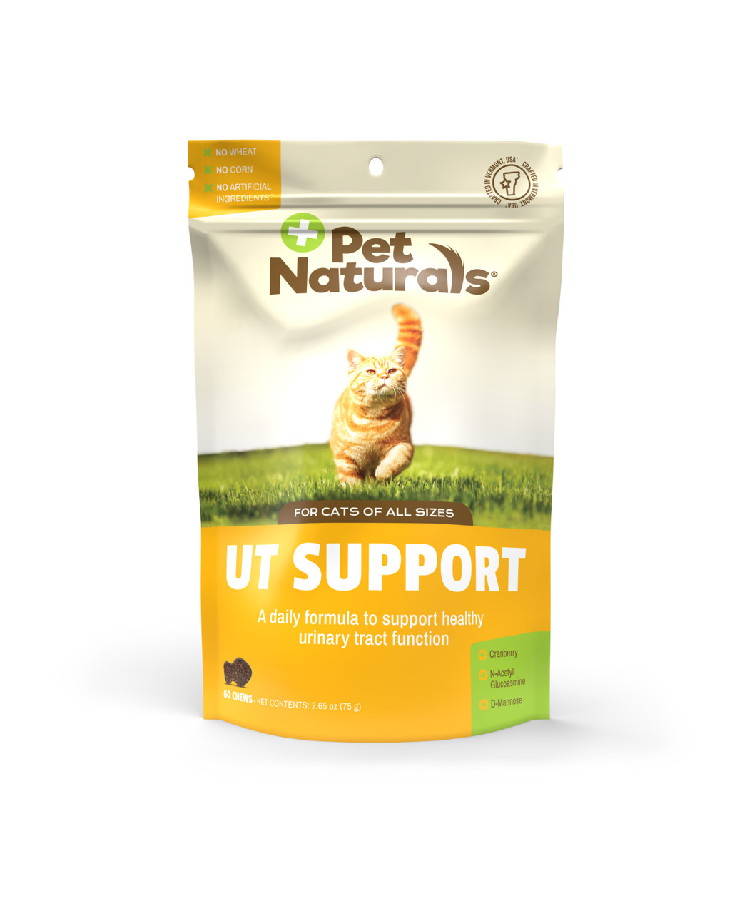 Pet Naturals Urinary Tract Support Cat Chews， Chicken Liver， 60ct.