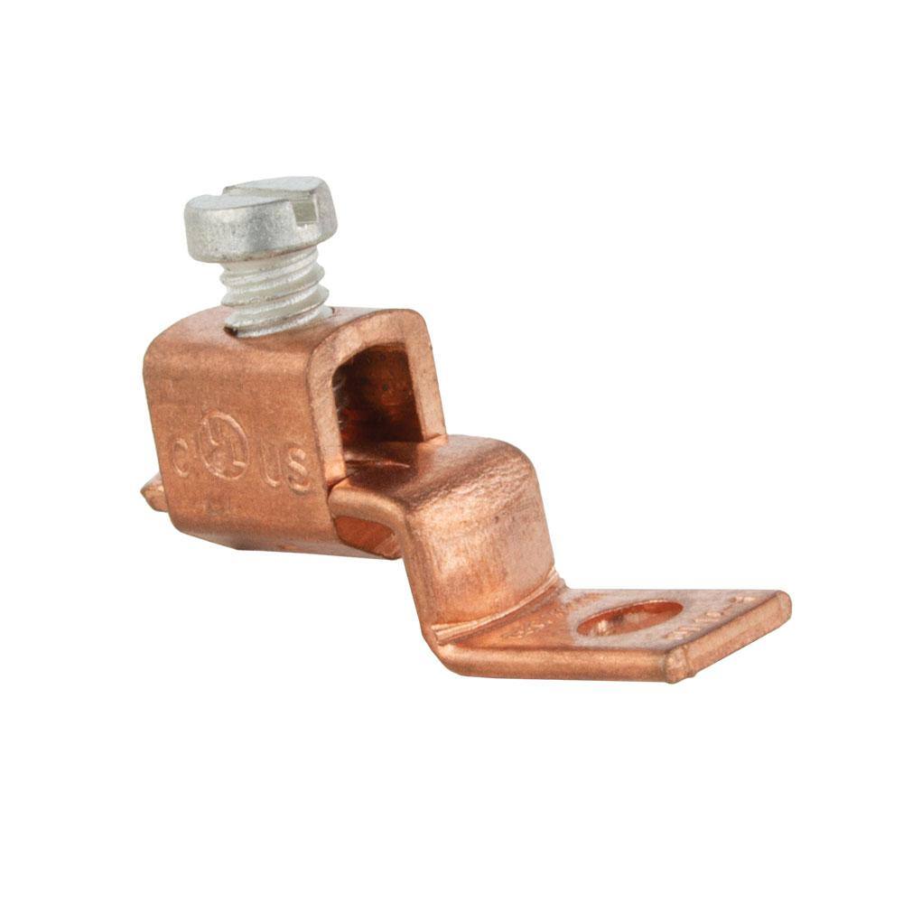 Commercial Electric 14-6 AWG Copper Offset Mechanical Lug (2-Pack) G21001